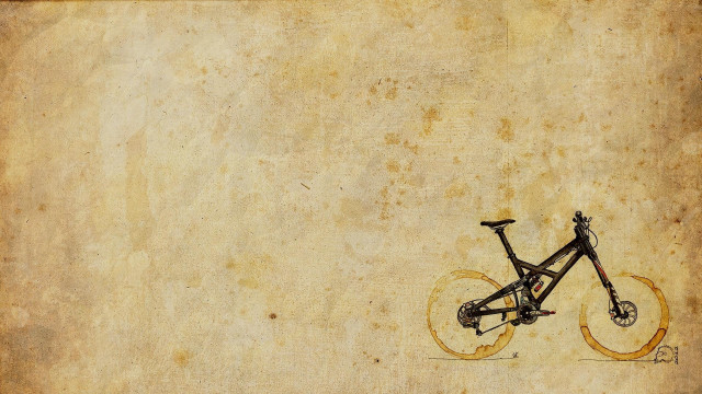 Bicycle dirty paper background faded free wallpaper - medium preview image