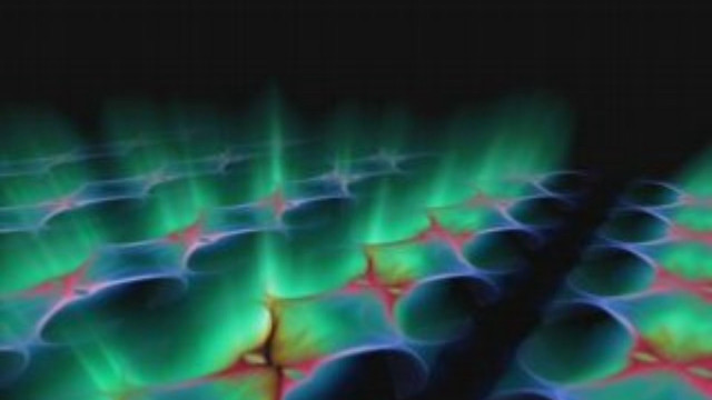 Green blue flame hologram stove free wallpaper - medium preview image