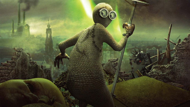 Cartoon character spear lightsaber action free wallpaper - medium preview image