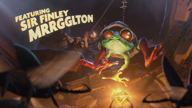 Frog hat light screen caption free wallpaper - medium preview image
