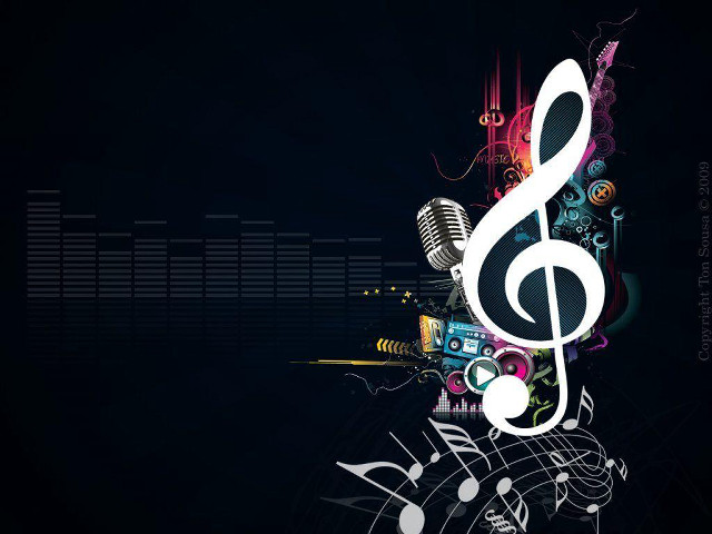 Musical note symbols microphone image #2 free wallpaper - medium preview image