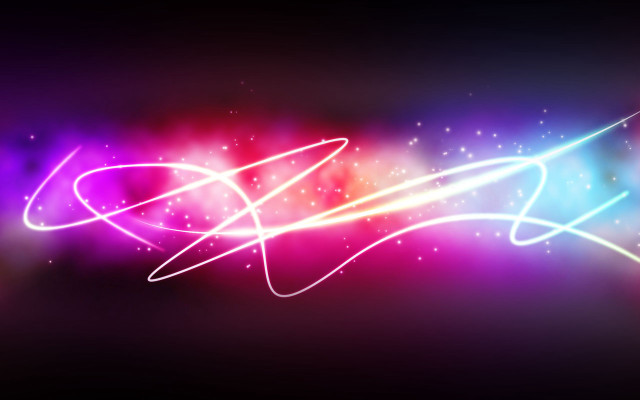 Blurry neon light black background free wallpaper - medium preview image
