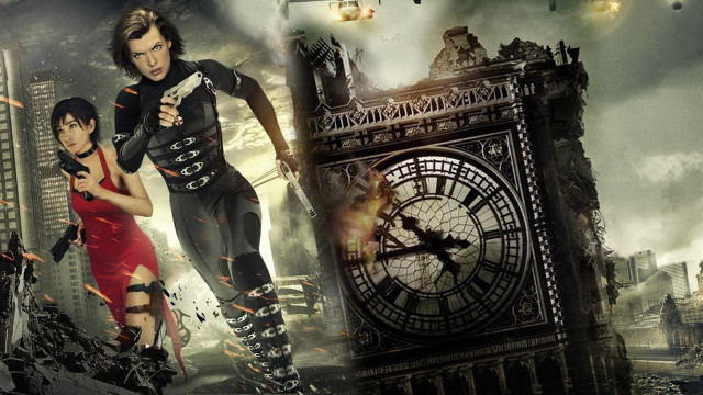 Man woman clock tower knife free wallpaper - medium preview image
