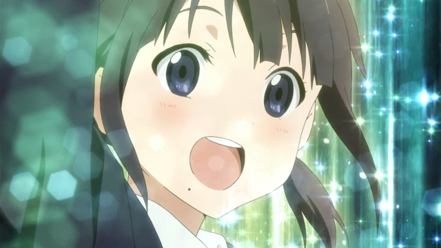 Girl surprised blueeyes greenstars ayako free wallpaper - medium preview image