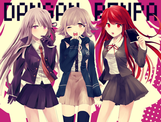 Anime girls long hair short #7 free wallpaper - medium preview image