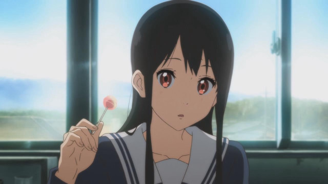 Girl long hair holding flower free wallpaper - medium preview image