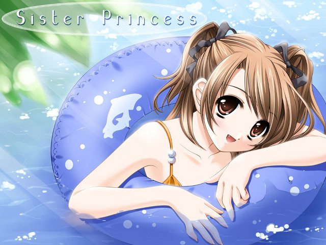 Girl bikini inflatable ball green free wallpaper - medium preview image