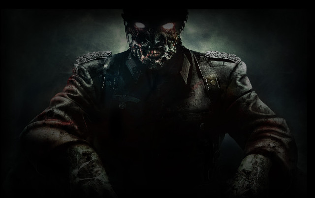 Creepy military man blooded coat free wallpaper - medium preview image