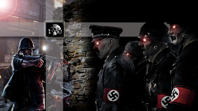 Costumed group dark room lit free wallpaper - medium preview image
