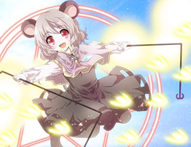 Girl dress stick mouse circular free wallpaper - medium preview image