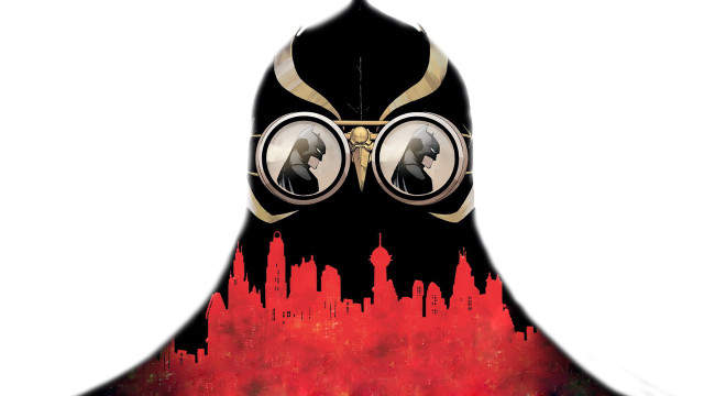 Man black suit red background #2 free wallpaper - medium preview image