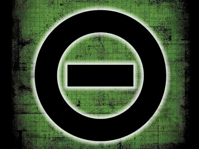 Green black sign black background free wallpaper - medium preview image