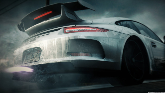 Car rear end smoke fog free wallpaper - medium preview image