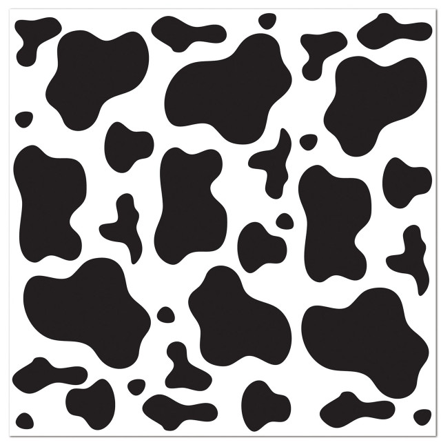 Cow pattern black spots white free wallpaper - medium preview image