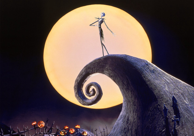 Cartoon character wave full moon #2 free wallpaper for desktop - medium preview image