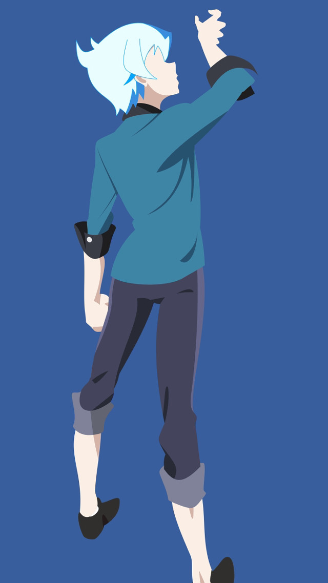 Person cat blue background white free wallpaper - medium preview image