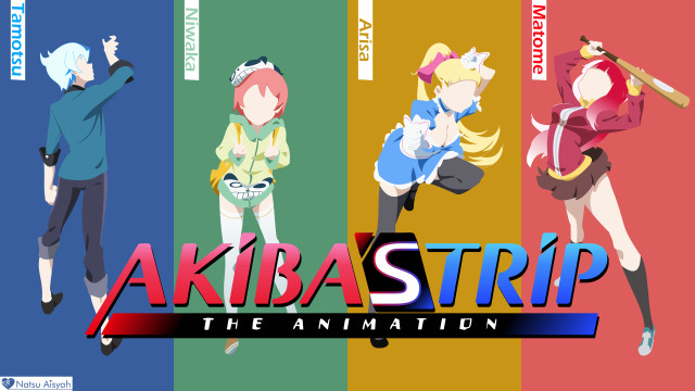 Anime characters group colorful background free wallpaper - medium preview image