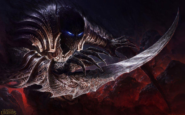 Demonic creature large knife mouth free wallpaper - medium preview image