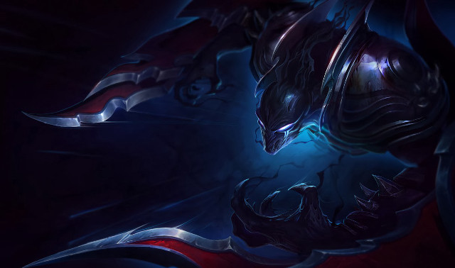 Demonic creature glowing light sword free wallpaper - medium preview image