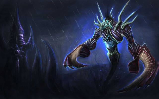 Demonic horned monster glowing eyes free wallpaper - medium preview image