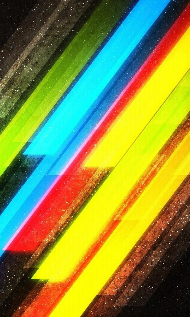 Colorful abstract rainbow arrow black free wallpaper - medium preview image