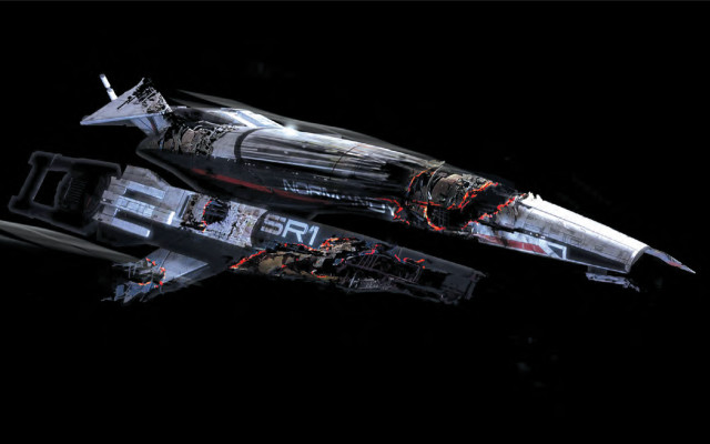 Futuristic space ship large engine free wallpaper - medium preview image