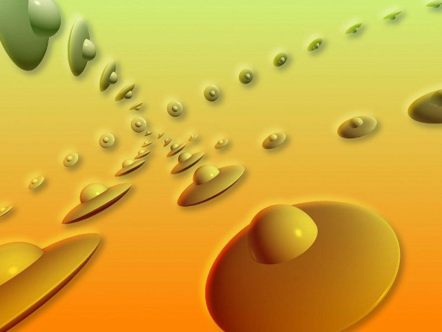 Yellow bubbles circle green red free wallpaper - medium preview image