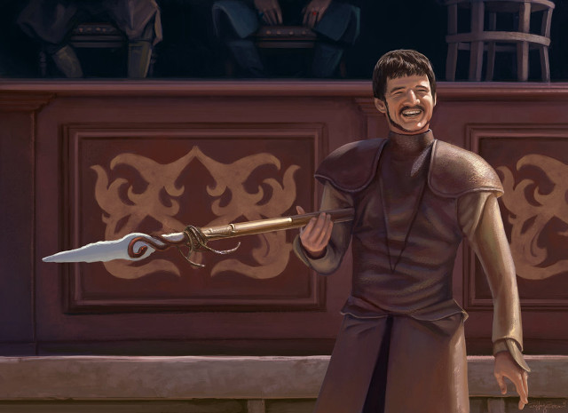 Cartoon man sword laughing background free wallpaper - medium preview image