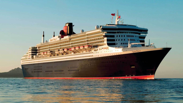 Cruise ship ocean island flag free wallpaper - medium preview image