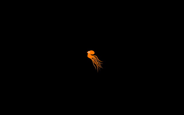 Jellyfish dark black background red free wallpaper - medium preview image
