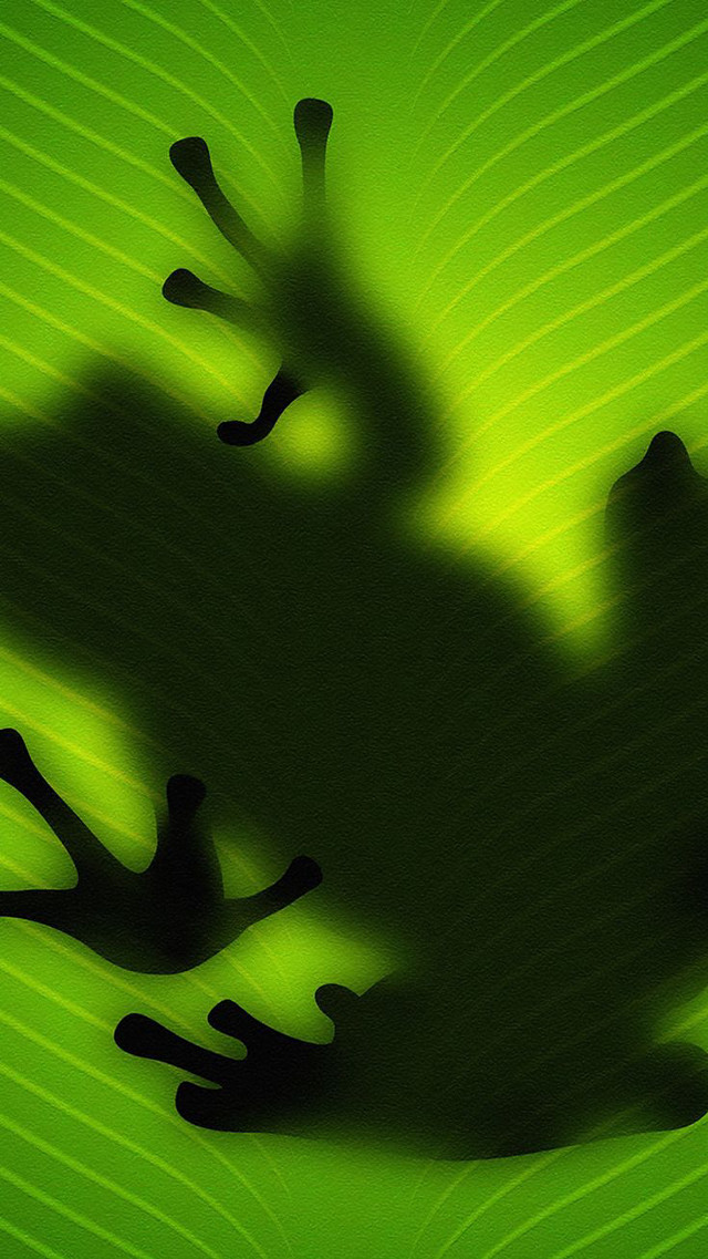 Frog shadow green leaf black free wallpaper - medium preview image