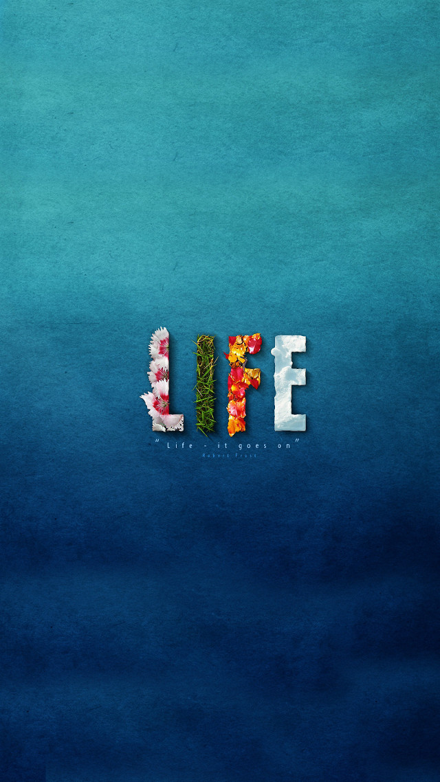 Blue background flowers leaves spelling free wallpaper - medium preview image