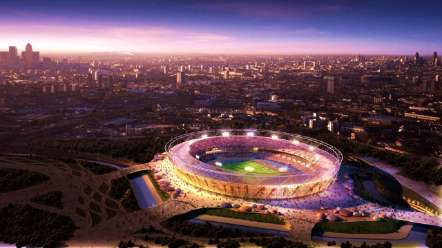 Stadium night city lights background #2 free wallpaper - medium preview image