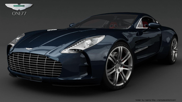 Blue sports car red emblem free wallpaper - medium preview image