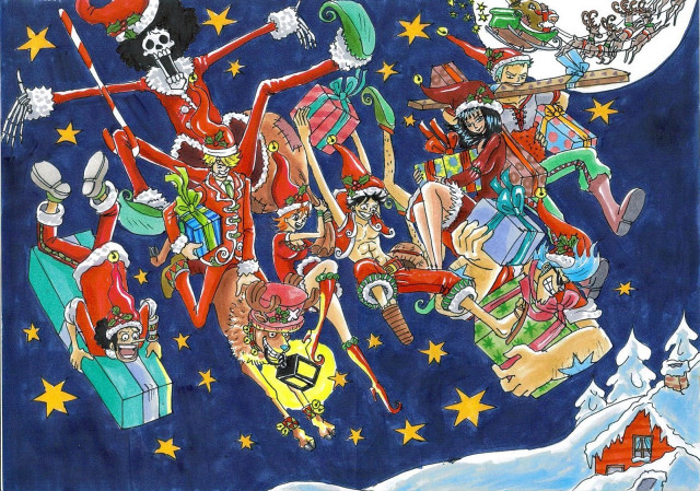 People snow presents gifts santa free wallpaper - medium preview image