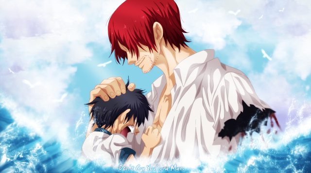 Anime couple water sky background #2 free wallpaper - medium preview image