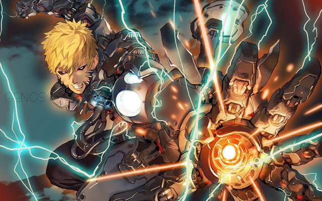 Eizan kikukawa lightning energy glow free wallpaper - medium preview image