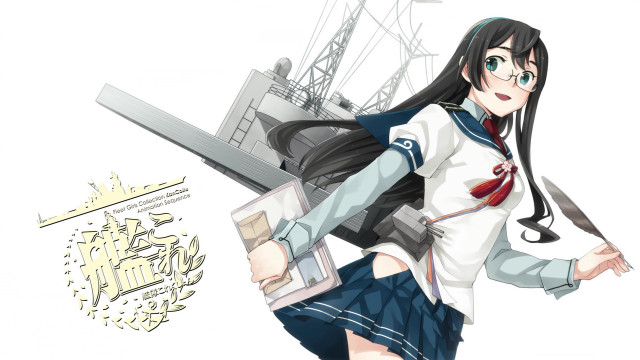 Girl school uniform knife book free wallpaper for desktop - medium preview image