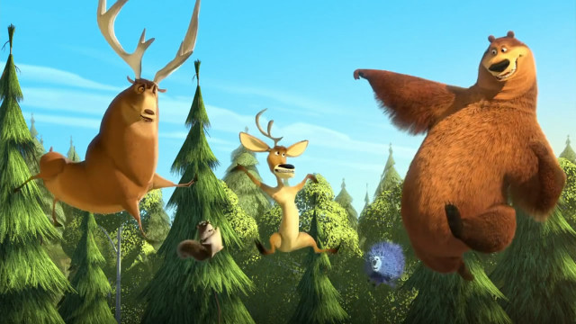 Animals forest trees bushes group free wallpaper - medium preview image