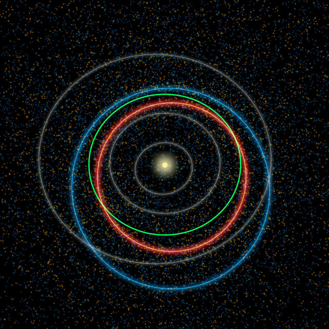 Blackhole green red circle space free wallpaper - medium preview image