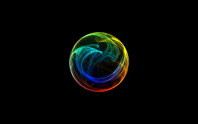 Colorful smoke black background white #2 free wallpaper - medium preview image