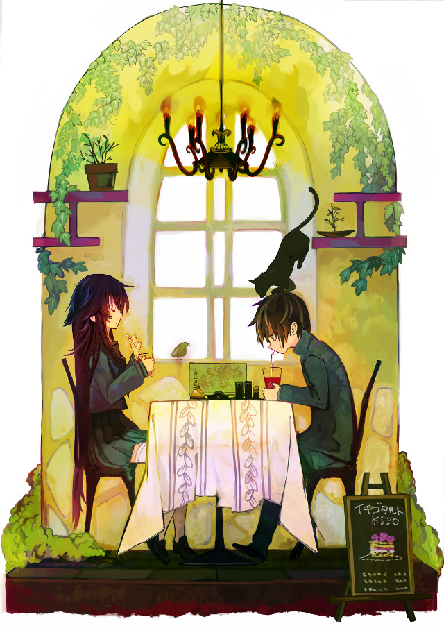 Couple table cat window sill free wallpaper - medium preview image