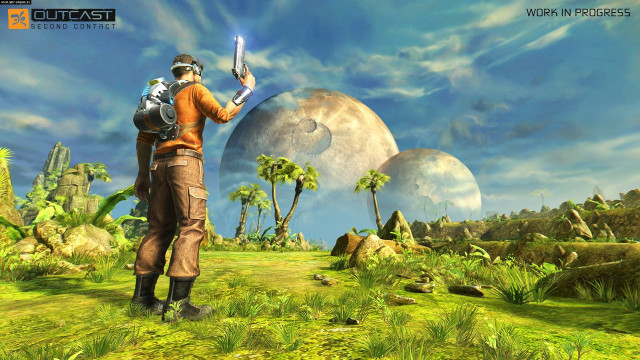 Sci fi man field palm free wallpaper - medium preview image