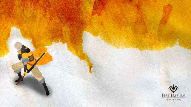 Man holding fire extinguisher painting free wallpaper - medium preview image