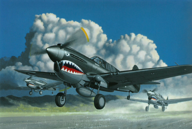 Plane shark nose painting aircraft free wallpaper - medium preview image
