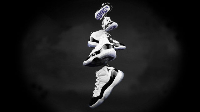Flying shoes shoe on top free wallpaper - medium preview image