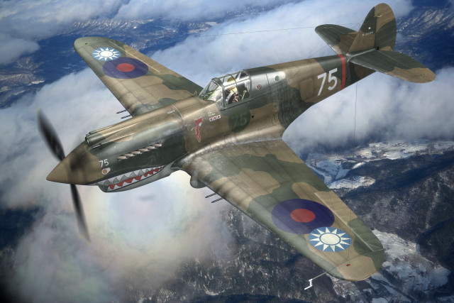 Fighter jet flying sky clouds #13 free wallpaper - medium preview image