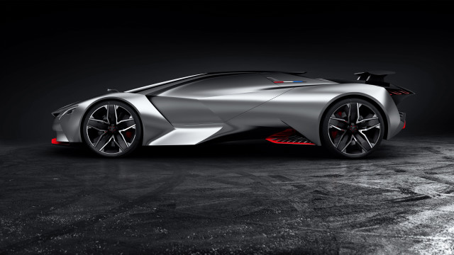 Silver sports car red light #4 free wallpaper - medium preview image