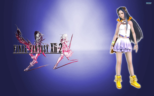 Girl short skirt yellow shoes free wallpaper - medium preview image