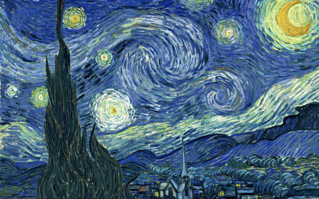 Starry night building foreground background #2 free wallpaper - medium preview image